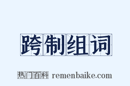 跨制组词是什么意思的图片
